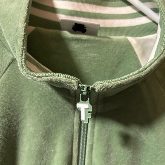 Teddy fresh green velour track jacket - Picture 7 of 10
